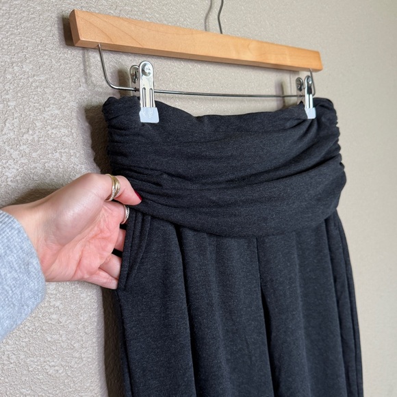 OGL Stretch Wool Wide Leg Pull-On Pants Heather Black Size S - Picture 4 of 8